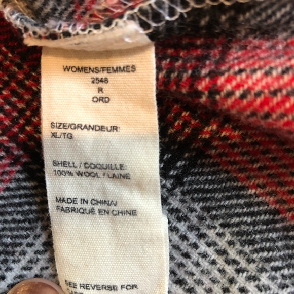 Woolrich Women’s Plaid Wool Botton Down Shirt Jacket - Picture 8 of 11